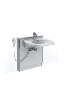 Granberg Motorised Washbasin Lift BASICLINE 415-03-05 - Incl. Mixer Tap with 150 mm Lever - White