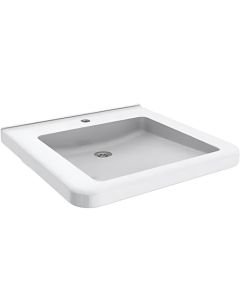 Granberg 425-010UB Ergonomic Washbasin, Tap Hole, No Overflow - 600x550mm