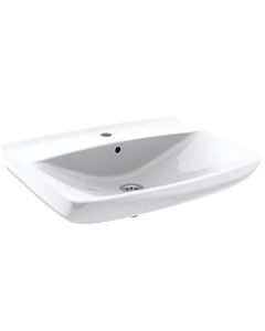 Granberg 425-011 Compact Ergonomic Washbasin, Tap Hole, Overflow - 600x445mm
