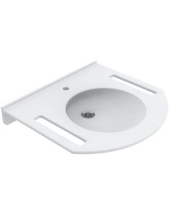 Granberg 425-015 Solid Surface Washbasin, Tap Hole, No Overflow, 600x550mm