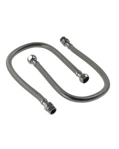 Granberg Flexible Water Hoses - 500mm Length - Union Nut G 3/8" - Pair