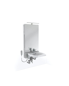 Granberg Motorised Washbasin Lift BASICLINE 433-03-05 - Incl. Mixer Tap with 150 mm Lever - White
