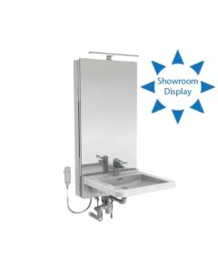 Granberg Motorised Washbasin Lift BASICLINE 433-10-05 - Incl. Mixer Tap with 150 mm Lever - White