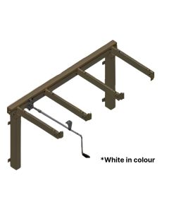 Ropox FlexiManual Height Adjustable Worktop Frame Assembly - 1000-2000mm Widths