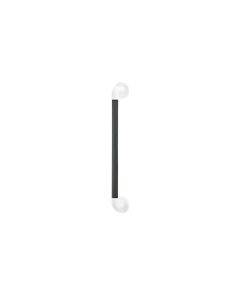 AKW - 600x32mm Straight Plastic Fluted Grab Rail - Mid-grey