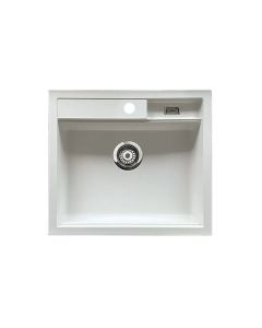 Granberg EST-500-02 PVD Coated Black Shallow Bowl Kitchen Sink with Trap and Flexible Waste Kit - 540 x 440 x 120mm