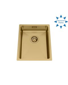 Granberg Ergosteel Trendline Gold PVD Coated Insulated Kitchen Sink EST-330-03 - 37.0 cm, Inc. Flexible Waste Kit