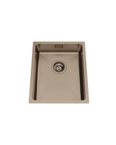 Granberg Ergosteel Trendline Bronze PVD coated Insulated Kitchen Sink EST-330-05 - 37.0 cm, Inc. Flexible Waste Kit
