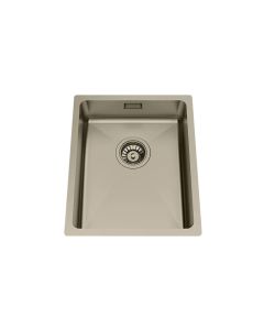 Granberg Ergosteel Trendline Champagne PVD coated Insulated Kitchen Sink EST-330-06 - 37.0 cm, Inc. Flexible Waste Kit