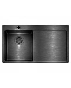 Granberg EST-500 Shallow Bowl Kitchen Sink with Trap and Flexible Waste Kit - 540 x 440 x 120mm