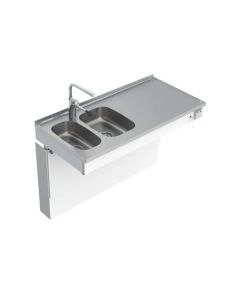 Granberg Wall Mounted Motorised Sink Module 6300-ESG - Left, Choice of Widths 1190-1590mm