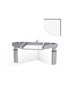 Granberg Kitchen Worktop Lift Baselift Corner 6301HA, 103mm Front, 45°- 90°, Wall-mounted