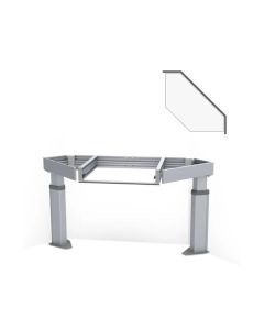 Granberg Kitchen Worktop Lift Baselift Corner 6312HA, 103mm Front, 45°- 45°, Floor-mounted