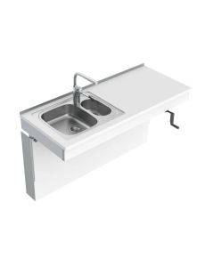 Granberg Wall Mounted Cranked Sink Module 6350-ES20 - Left, Choice of Widths 790-1590mm