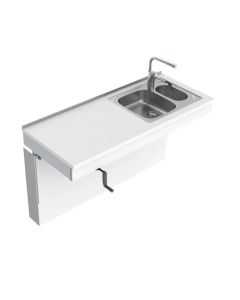 Granberg Wall Mounted Cranked Sink Module 6350-ES20 - Right, Choice of Widths 790-1590mm