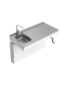 Granberg Wall Mounted Cranked Sink Module 6350-ESF - Left, Choice of Widths 990-1190mm