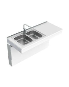 Granberg Wall Mounted Manual Sink Module 6380-ES30 - Left, Choice of Widths 990-1590mm