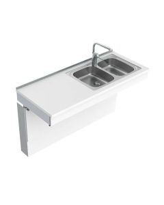 Granberg Wall Mounted Manual Sink Module 6380-ES30 - Right, Choice of Widths 990-1590mm