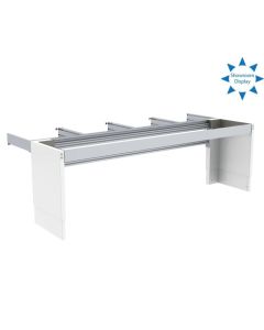 Granberg Height Adjustable Kitchen Island, Centerlift 6490 - White