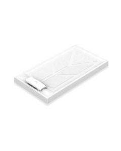 AKW Sulby Step-in Shower Tray, 110mm High, Built-in Gravity Waste - Choice of Size