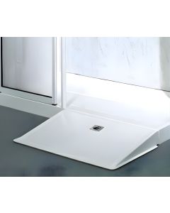 AKW 180 Sulby Straight Ramp x 85mm - Installed example with AKW 90mm Sulby Shower Tray