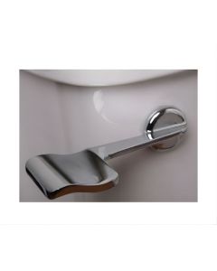 AWS Wave Chrome Spatula Flush Lever