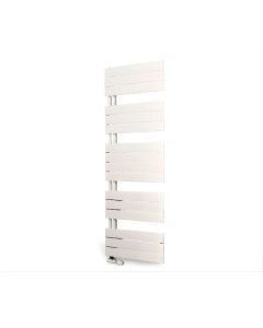 Eucotherm White Mars Trium Flat Panel Towel Radiator - 1495 x 600mm shown (Valves not included)