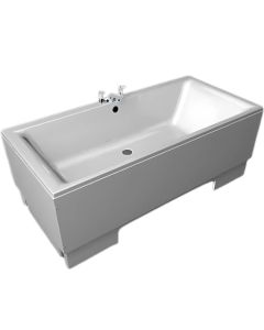Renaissance Bariatric Excel 400 - 1900x900mm Height Adjustable Bath, Hoist Panel - Centre Waste (Tap shown, optional extra)
