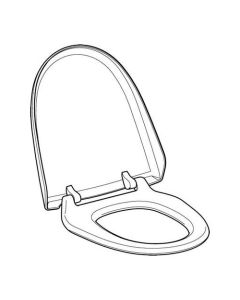 Geberit Seat and Lid for AquaClean 8000 Series Shower Toilets - Alpine White