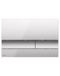 Alca Flush Plate Basic, Pre-Wall Installation Systems - Chrome Matt