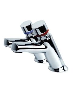 Inta Non-concussive Washbasin Mounted Contemporary Taps (Pair)