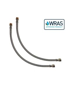 Granberg Flexible Water Hoses 2-pack, 3/8" Connection, 500 mm Length, WRAS Approved