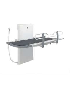 Pressalit SCT 3000 Shower Changing Table, Height ADJ, Safety Rail, 1910mm - Graphite Grey