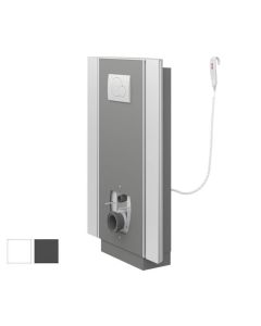 Pressalit SELECT TL2 Toilet Lifter, ELECT ADJ, Wired Hand Control, Side Profiles, Wall Outlet - Choice of Colour