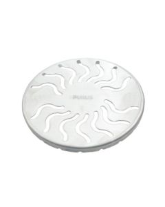Purus Round 130mm Dia. SS Grate for Mini Gullies in Vinyl Floors - Wave Design