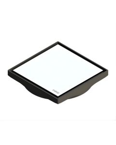 Purus Tile Adapter with Stainless Steel Platinum Grate - 130x130mm