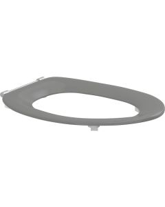 Pressalit Toilet Seat Dania without Cover, Extra Strong Crossbar Hinge (D92) - Anthracite Grey