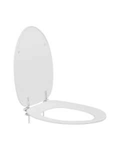 Pressalit Toilet Seat Dania with Cover, Universal Hinge (B83) - White
