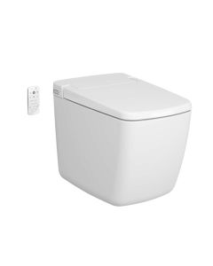 VitrA V-Care Prime Rimless Back-to-Wall Shower Toilet - White with Remote Control