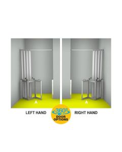 AKW MM3 (91164S) Formerly Contour WF18 Luxe Shower Enclosure, PET Glazing – MAX. A 1500