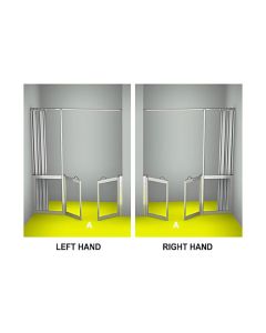 AKW MM3 (91164S) Formerly Contour WF22 Luxe Shower Enclosure, PET Glazing – MAX. A 2500