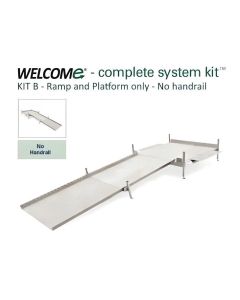 Welcome Kit B 122cm Sq. Platform, Plus Choice of Ramp Lengths 120 to 480cm, Std Ht. 38cm (No Handrails)