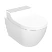 Geberit AquaClean Tuma Comfort WC Complete Solution, Wall-hung WC - Brushed Stainless Steel