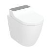 Geberit AquaClean Tuma Comfort WC Complete Solution, Floor-standing WC, Back-to-wall - Black Glass