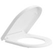 AKW Carbamide Soft-Close Toilet Seat with Lid - White