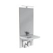 Granberg Manual Height Adjustable Washbasin BASICLINE 401-01-05 - Incl. Mixer Tap with 150 mm Lever - White