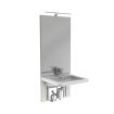 Granberg Manual Height Adjustable Washbasin BASICLINE 401-10-05 - Incl. Mixer Tap with 150 mm Lever - White