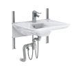 Granberg Manual Height Adjustable Washbasin - BASICLINE 403-01-05 - Incl. Mixer Tap with 150 mm Lever - White