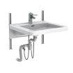 Granberg Manual Height Adjustable Washbasin - BASICLINE 403-10-05 - Incl. Mixer Tap with 150 mm Lever - White