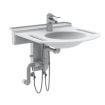 Granberg Manually Adjustable Washbasin with Gas Spring BASICLINE 406-15-05 - Incl. Mixer Tap with 150 mm Lever - White